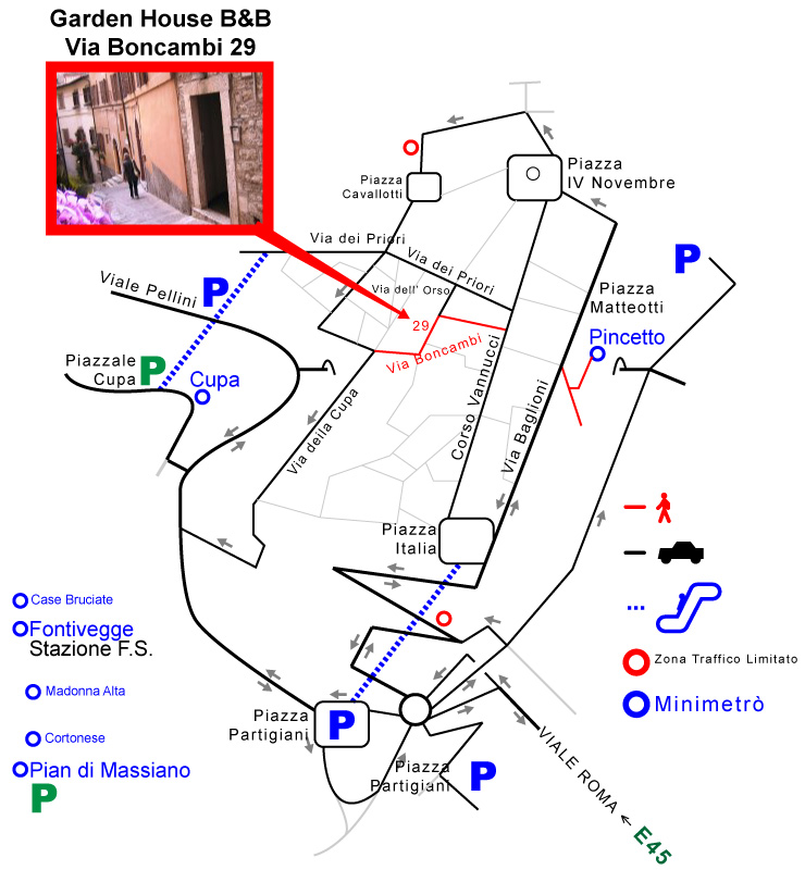 Mappa del Centro di Perugia